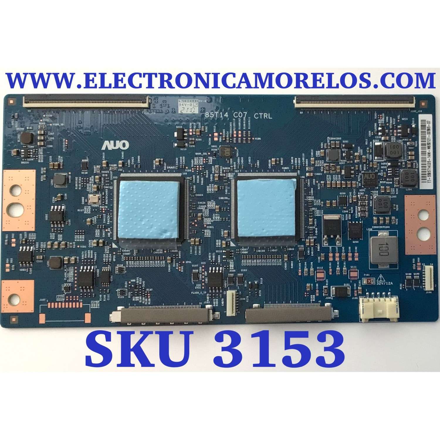 T-CON PARA TV SONY BRAVIA / NUMERO DE PARTE 5585T14C05 / 85T14 C07 CTRL / 55.85T14.C05 / PANEL YDBM085CNU11 / MODELO KD-85X85J / KD85X85J
